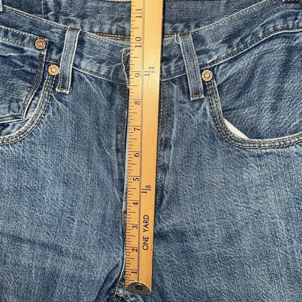 VTG Levi's 511 Jeans Men's Size 32 x 34 (32 x 30) Blue Denim Medium Wash Cut Hem
